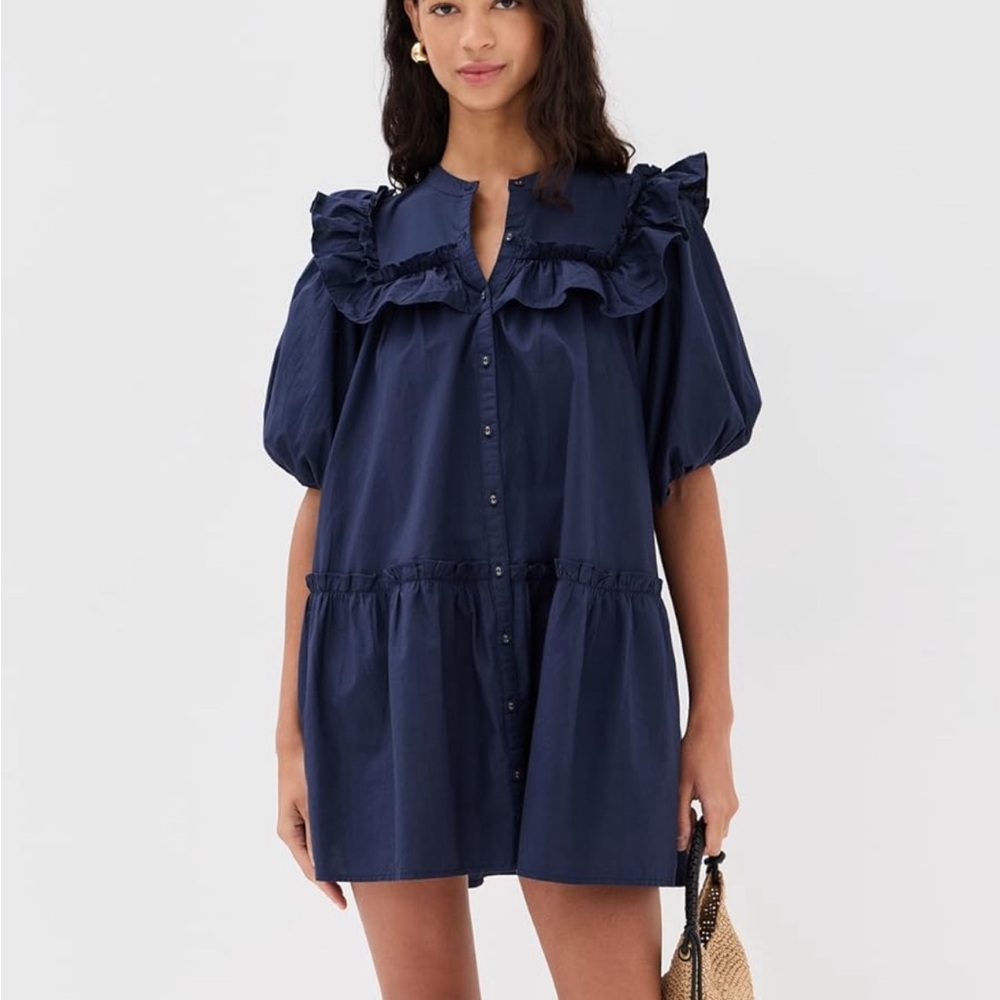 Cleobella navy mini dress